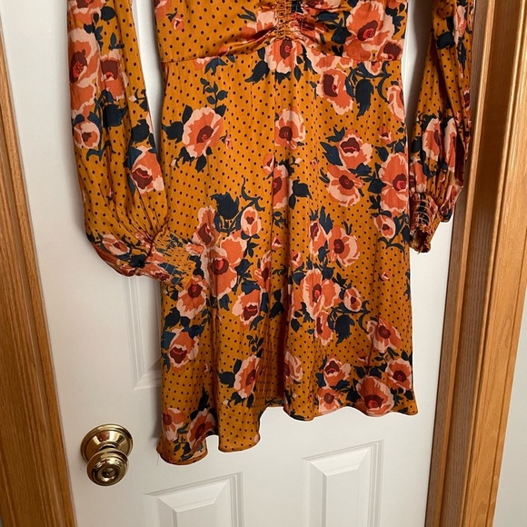 Free People Morning Light Mini Dress in Yellow Size 6 - Picture 5 of 11